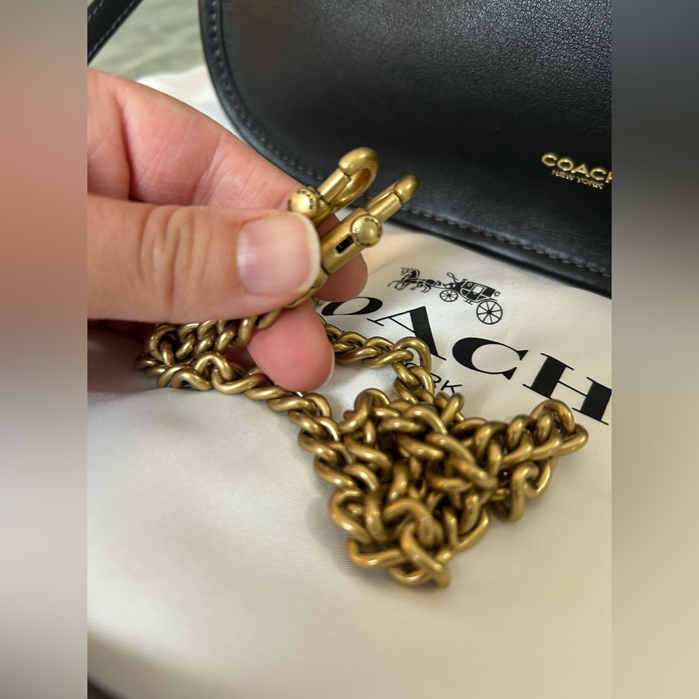 Coach Waverly Bag- Brass/ Black - Picture 5 of 14